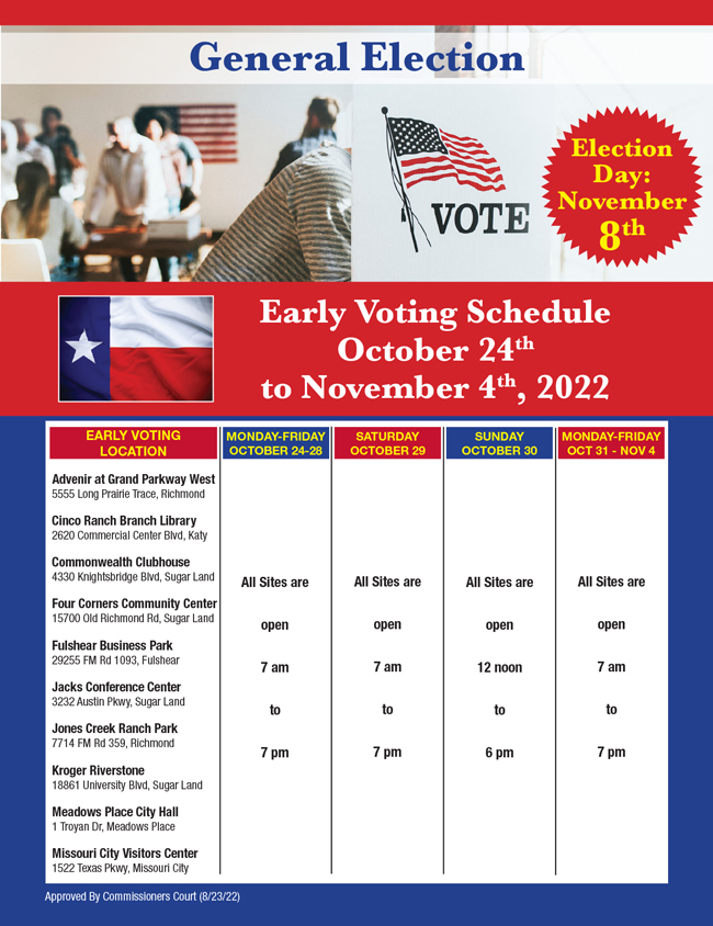 Election Locations Fort Bend Focus Magazine